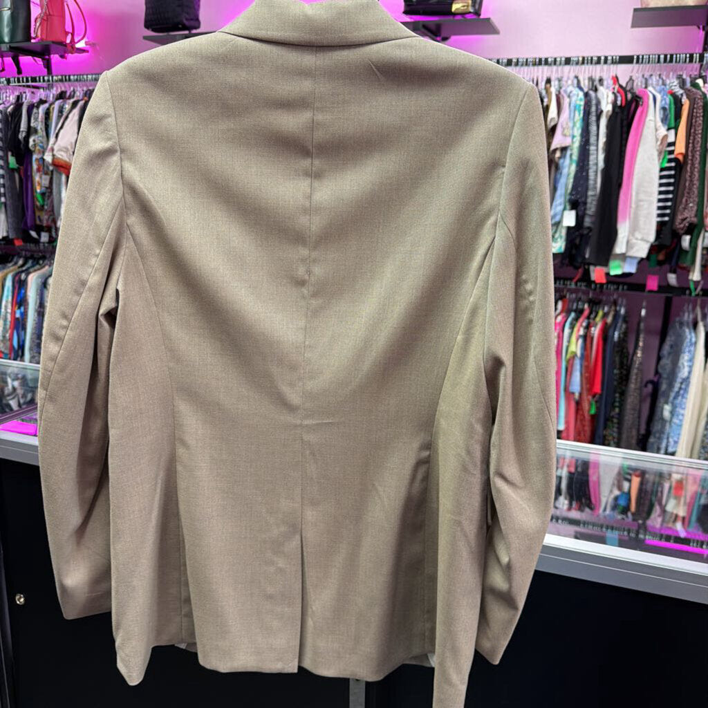 MED/ L/S One Button Solid Blazer