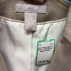 MED/ L/S One Button Solid Blazer
