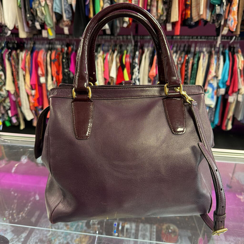 Coach Legacy North South Satchel Leather with Ponyhair Patent Handles F1320-26362