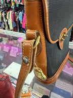 Dooney & Bourke VTG Calvary Spectator Pebbled Crossbody Bag