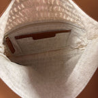 Ann Taylor Straw ClutchTassel Detail