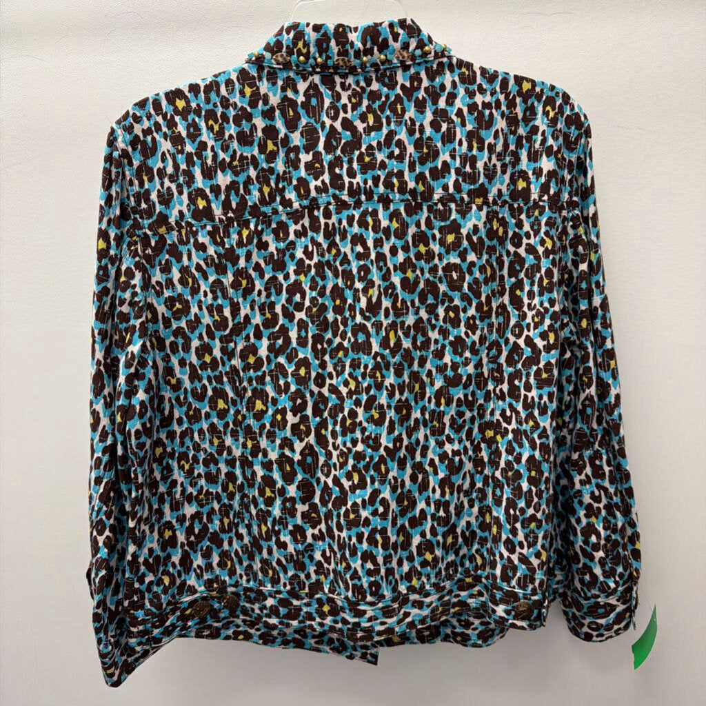 LG L/S Foral B/F Gem Embel Collar Jacket