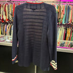 MED L/S Stripes Long Cardigan