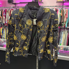 MD Embroidered Crop Asian Inspo Blazer