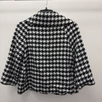 PL 3/4 BF Wide Collar Houndstooth Jacket