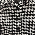 PL 3/4 BF Wide Collar Houndstooth Jacket