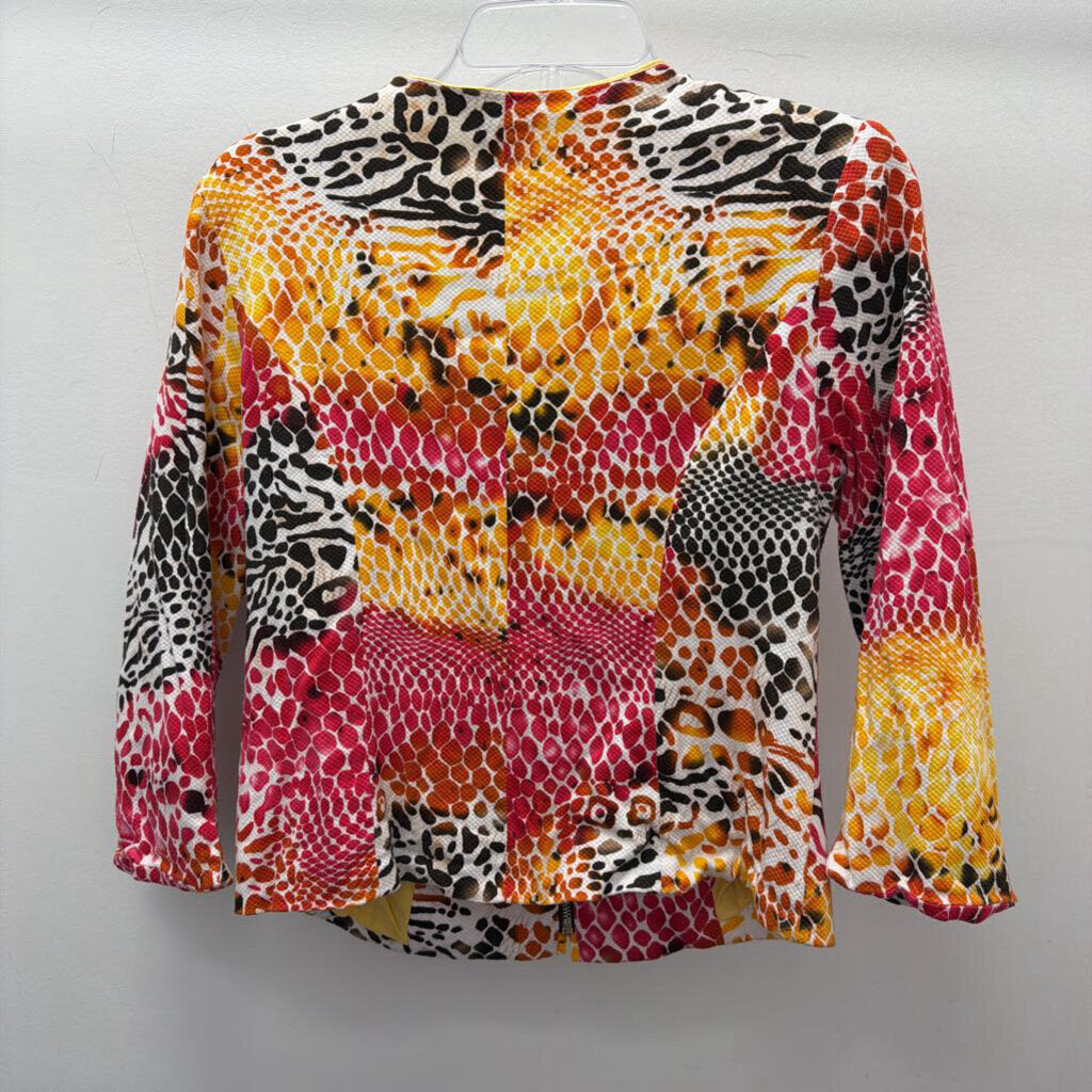 LG LS Zf Textured Patterned Fitted Blazer