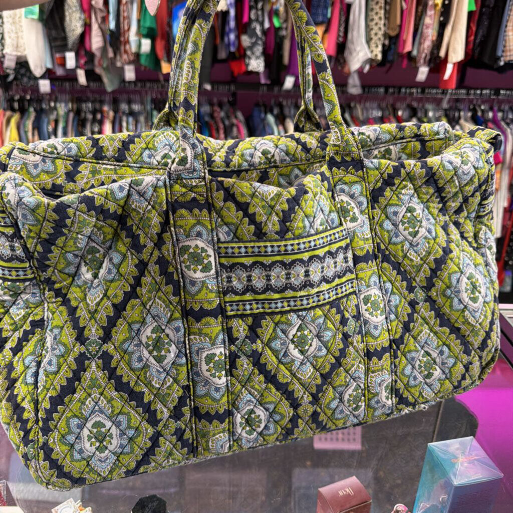 Vera Bradley Duffle Bag In Retired Cambridge Paisley Print NO Long Strap