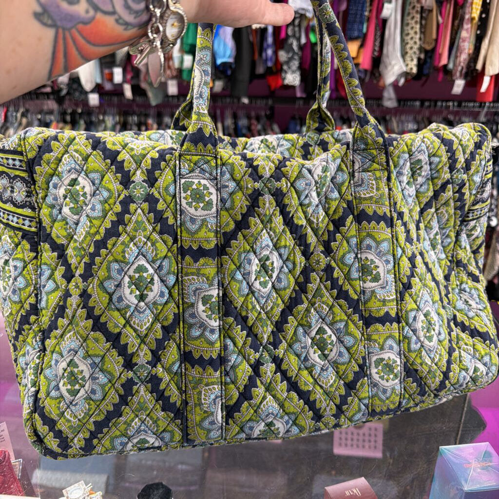 Vera Bradley Duffle Bag In Retired Cambridge Paisley Print NO Long Strap