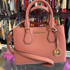 Michael Kors Sheila Center Zip Vegan Satchel