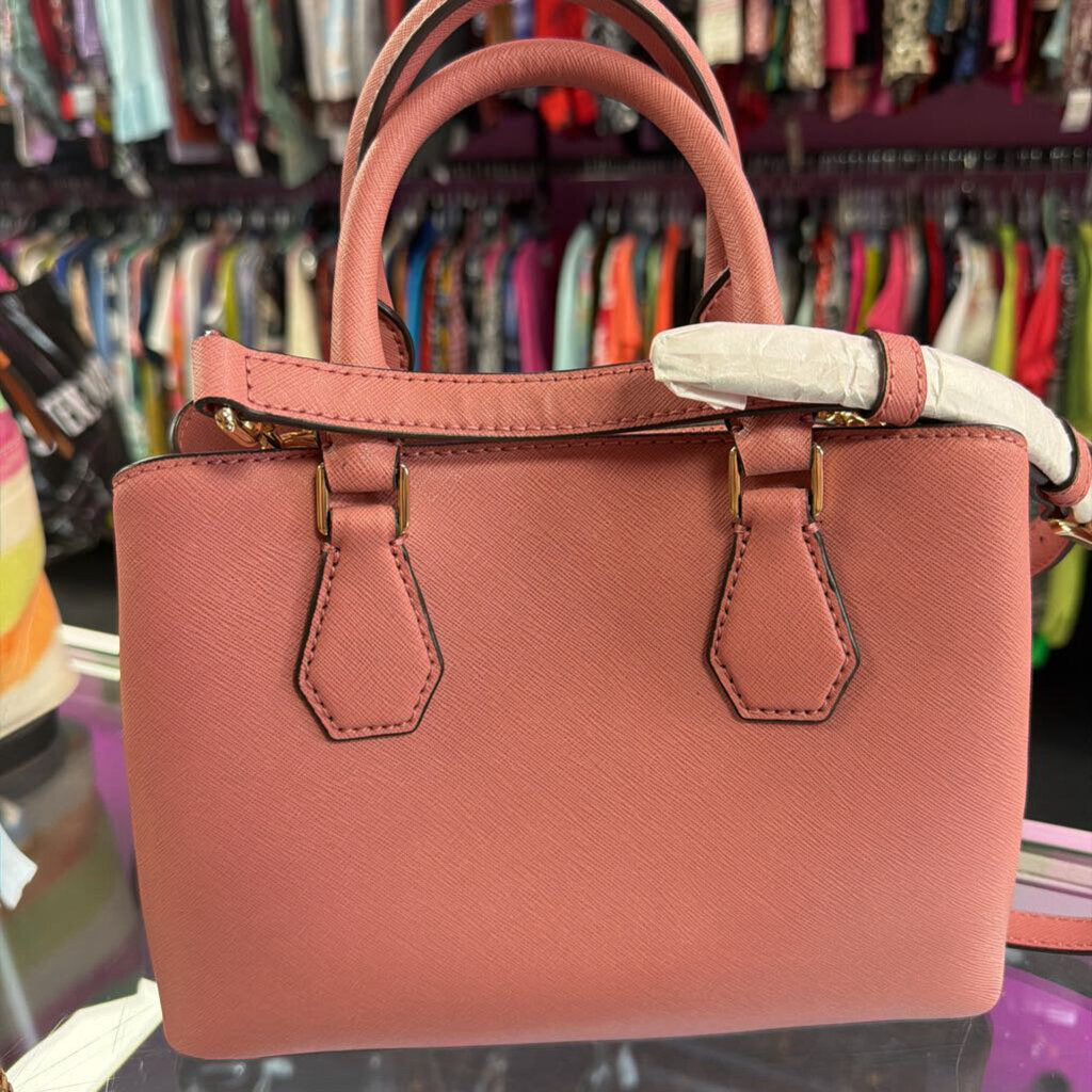 Michael Kors Sheila Center Zip Vegan Satchel