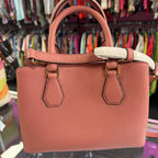Michael Kors Sheila Center Zip Vegan Satchel