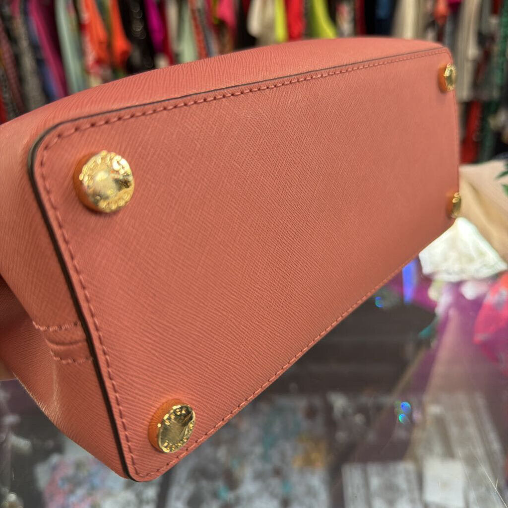 Michael Kors Sheila Center Zip Vegan Satchel