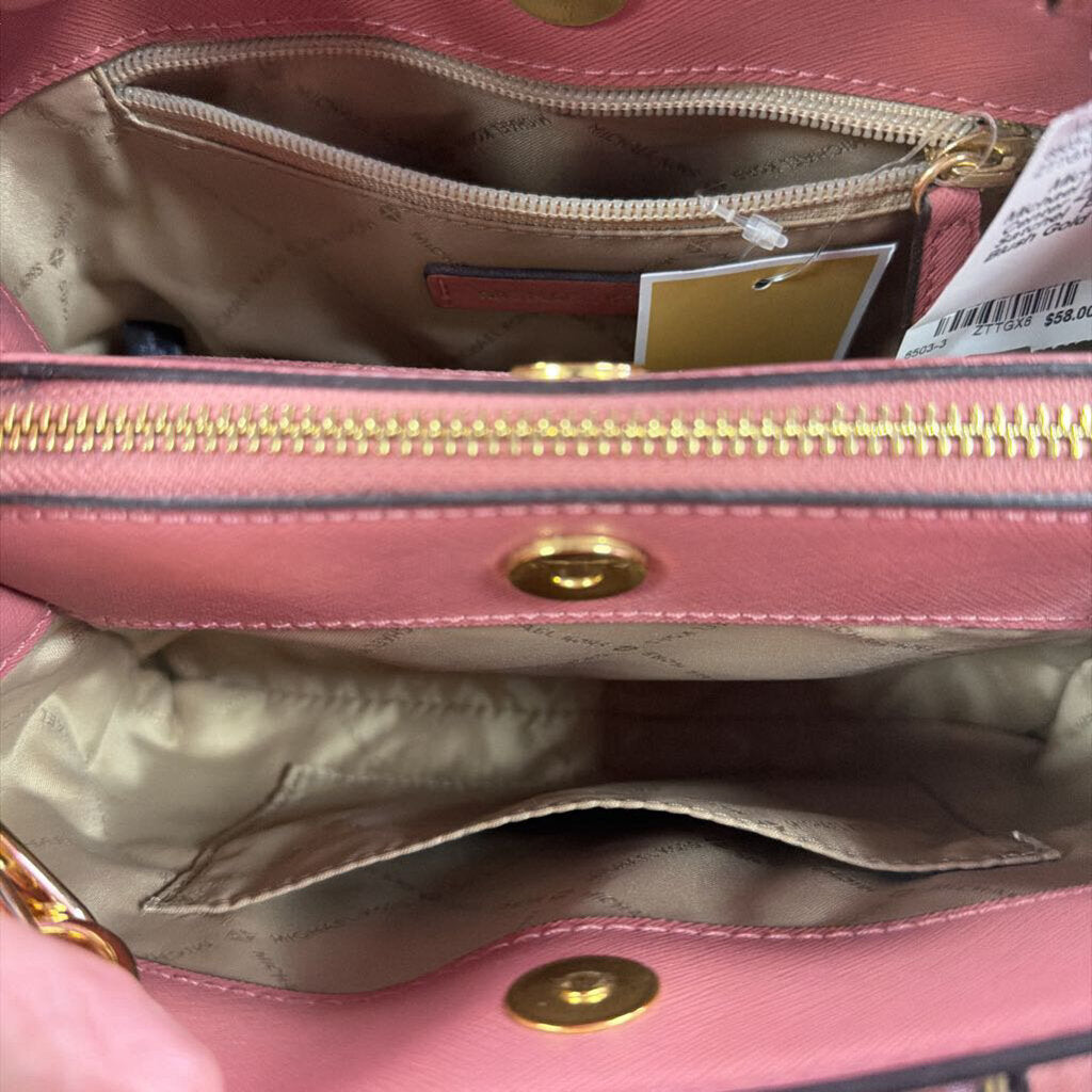 Michael Kors Sheila Center Zip Vegan Satchel