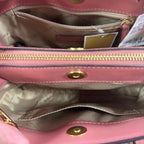 Michael Kors Sheila Center Zip Vegan Satchel