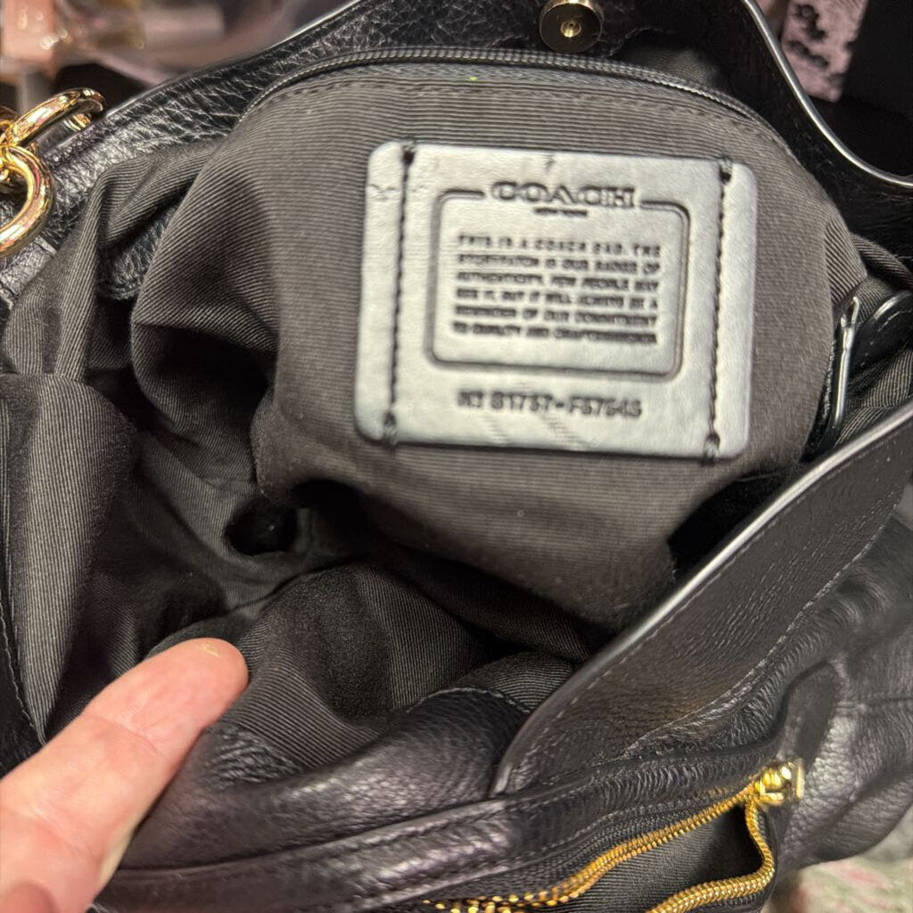 Coach Lexy Pebbled Leather Shoulder Bag