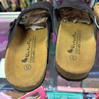10/41 Naturpur Leather Clog Mule Adjustable Buckle