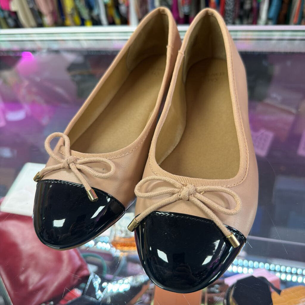 8.5 M Crown & Ivy Beale Cap Toe ballet Flat