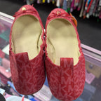 8.5M Michael Kors Juliette Mono Rounded Ballet Flat Bow detail