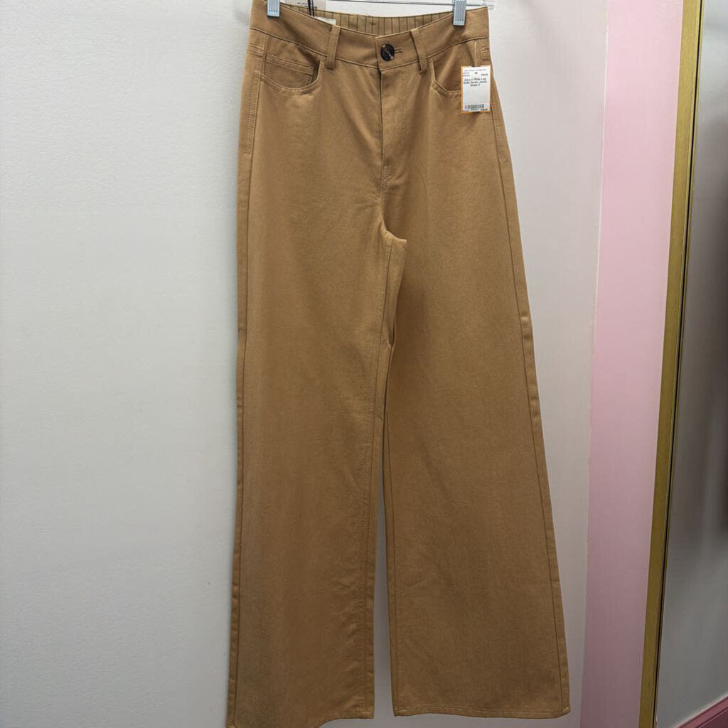 0 Wide Leg Solid Denim Jeans