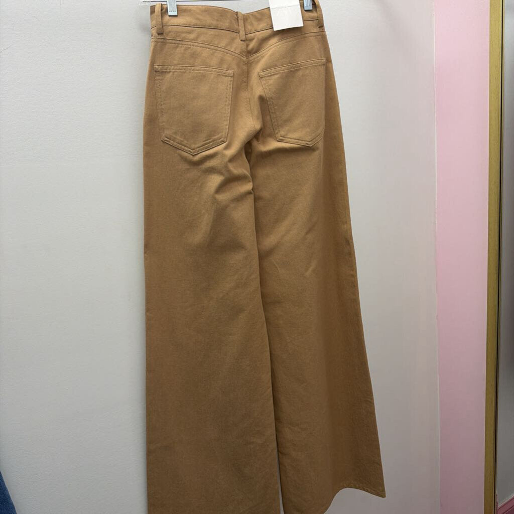 0 Wide Leg Solid Denim Jeans