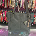 Sakroots Eco-Twill Metro Tote Spirit Desert Pattern Owl Charm