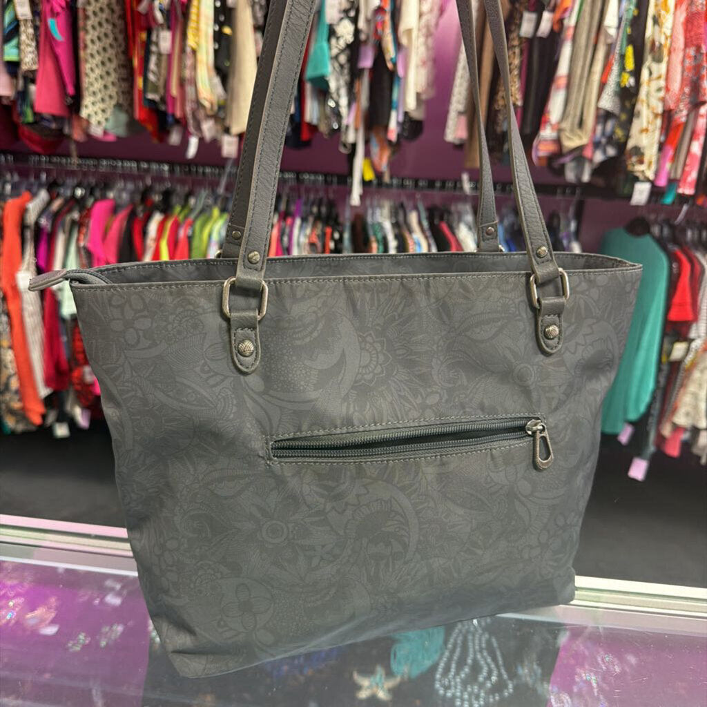 Sakroots Eco-Twill Metro Tote Spirit Desert Pattern Owl Charm