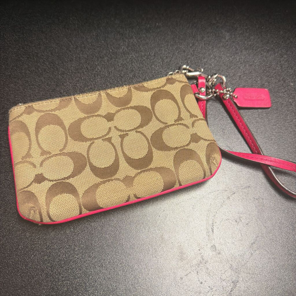 Coach Signature Wristlet Wallet