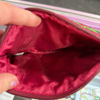 Vera Bradley Quilted Cosmetic Pouch In Bordeaux Bloom