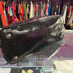Coach Patent Leather Signature Kiss-Lock Shoulder Tote