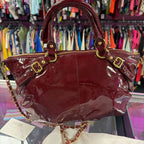 Coach Madison Sophia Patent Leather Satchel W/ Chain Strap