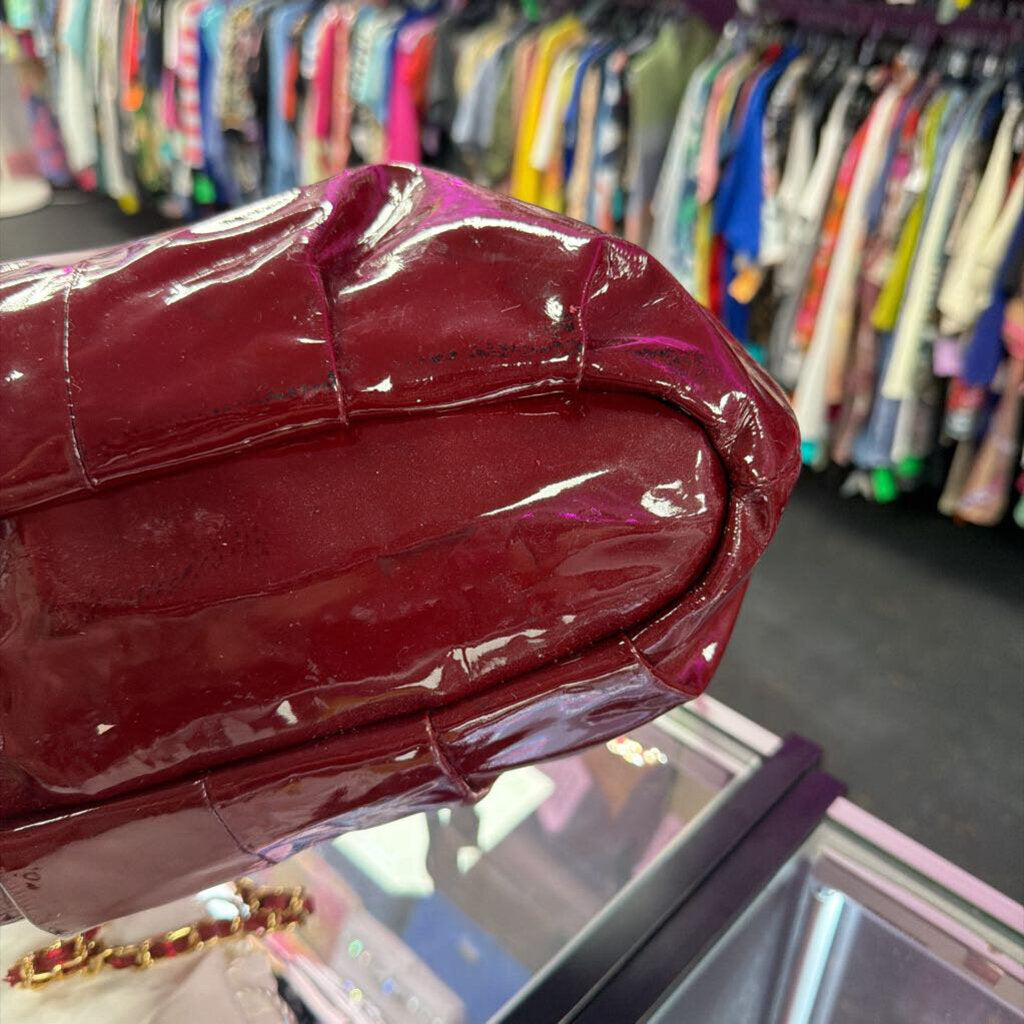 Coach Madison Sophia Patent Leather Satchel W/ Chain Strap