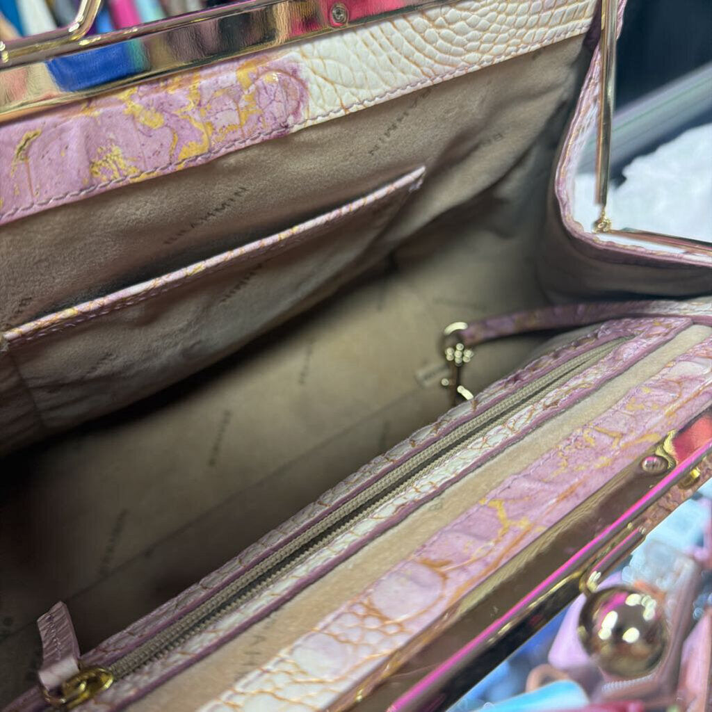 Brahmin Juliette Kiss-Lock Satchel Ombre Melbourne
