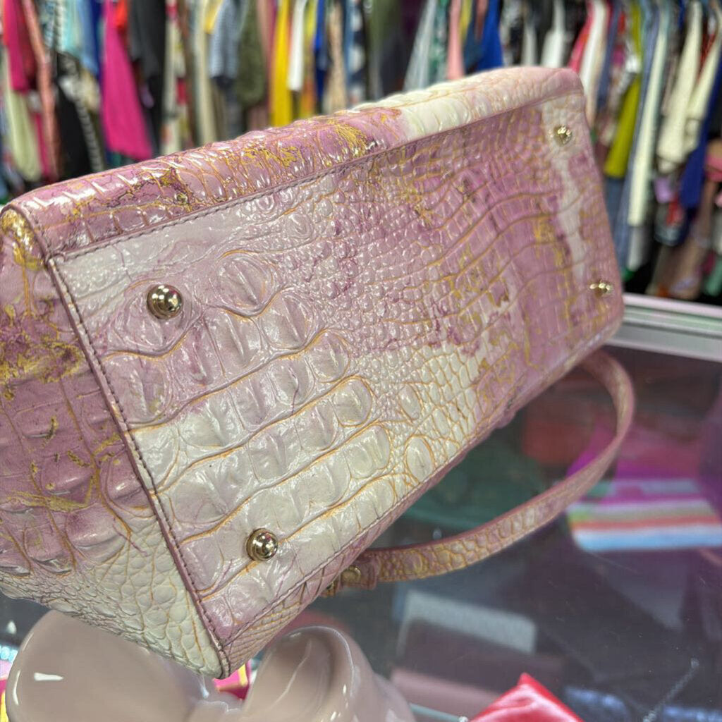 Brahmin Juliette Kiss-Lock Satchel Ombre Melbourne