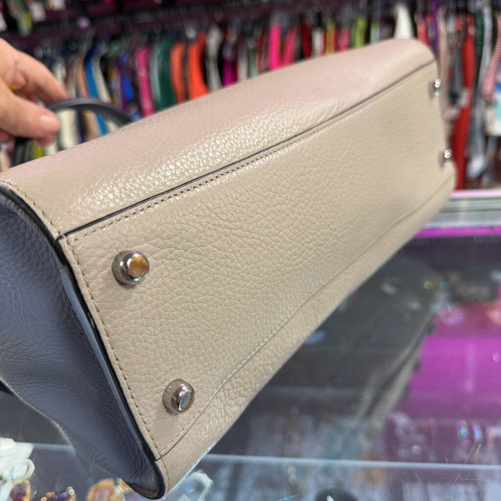 Coach Lane Carryall Leather Handbag Top Handle Turnlock