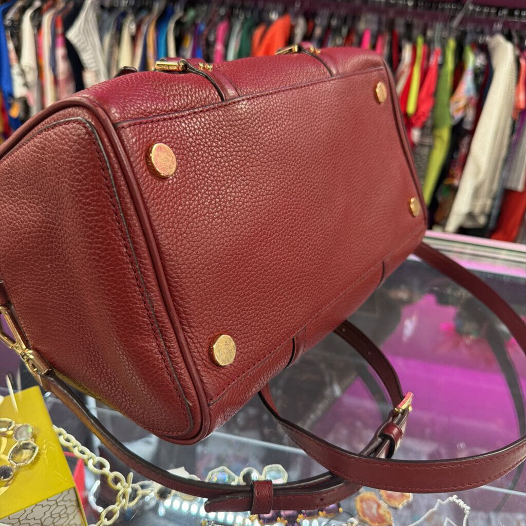 Michael Kors Bedford Pebbled Leather Duffle Satchel