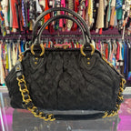 Marc Jacobs VTG 2005 Quilted Stam Bag Kiss-Lock Chunky Strap Retail $995