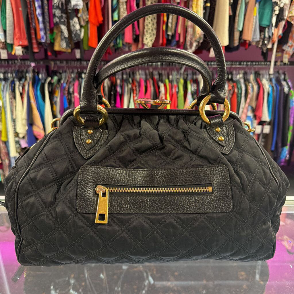 Marc Jacobs VTG 2005 Quilted Stam Bag Kiss-Lock Chunky Strap Retail $995