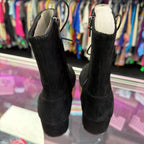 6 Botkier Giorgia Suede Lace Up Block Heel Bootie