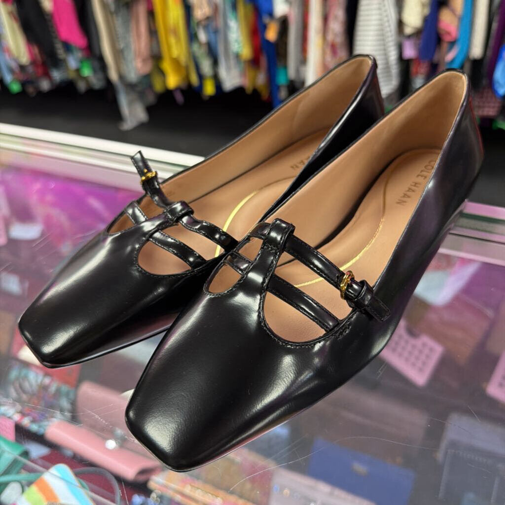 8B Cole Haan Brigid T-Strap Ballet Flats
