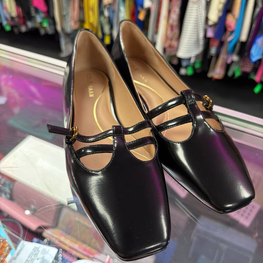 8B Cole Haan Brigid T-Strap Ballet Flats