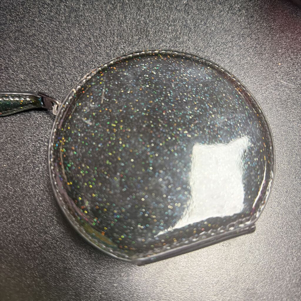 Coach Round Coin Purse Glitter Shimmer