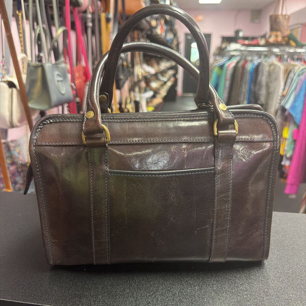 Brahmin Vintage Smooth Leather Satchel