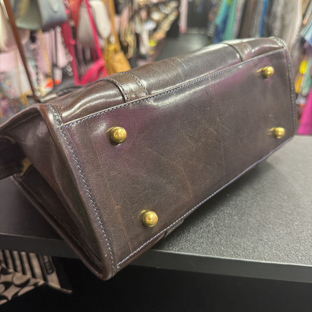 Brahmin Vintage Smooth Leather Satchel