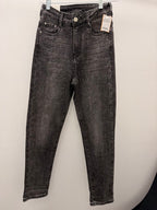 XS NWT Bedazzled Denim Skinny Grey Denim