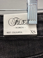 XS NWT Bedazzled Denim Skinny Grey Denim