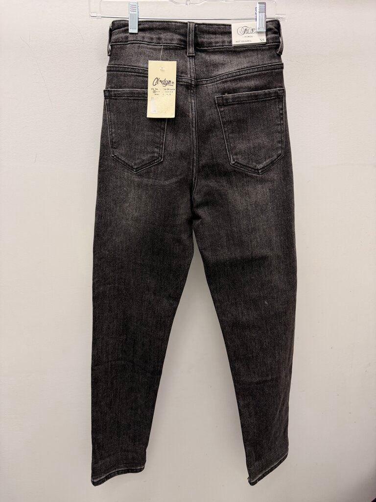 XS NWT Bedazzled Denim Skinny Grey Denim