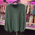 MED L/S B/F Knit Eyelet Solid Cardigan