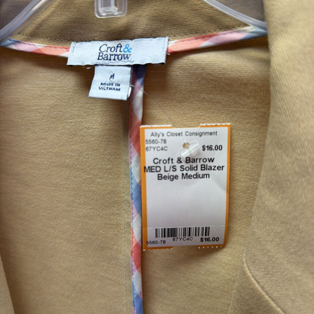 MED L/S Solid Blazer