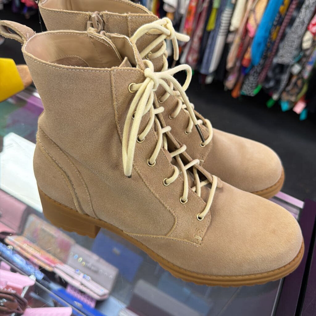 10 Cole Haan Camea WaterProof Combat Boots Suede